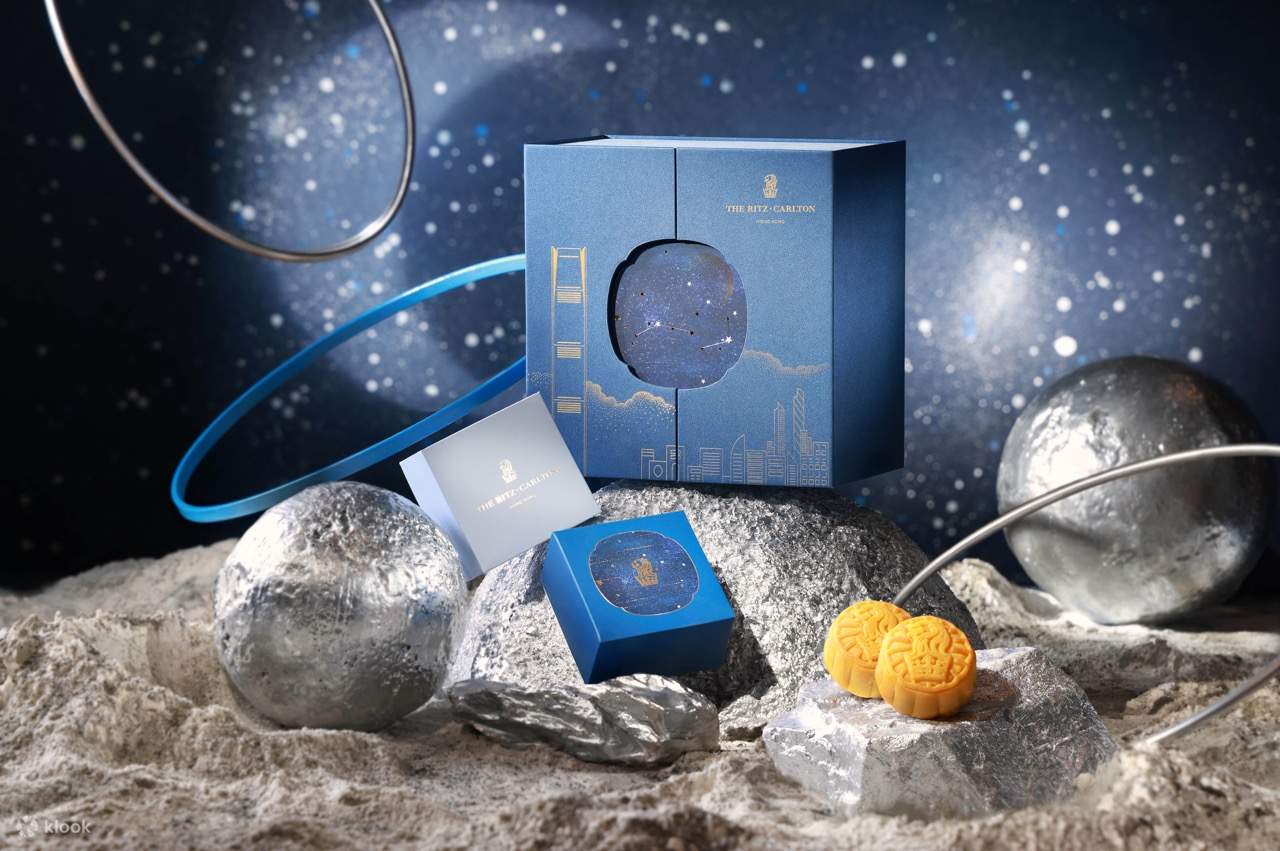 Set Kuih Bulan Kastard Telur Mini 